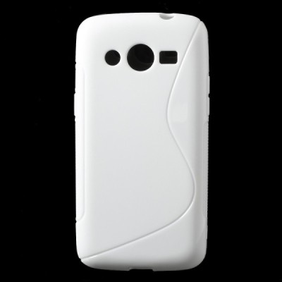 Samsung Galaxy Core LTE G386 balts cieta silikona futrālis / Vacins.lv