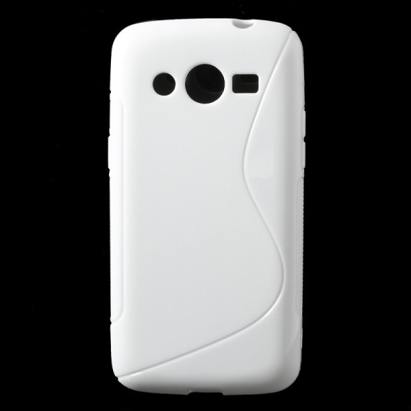 Kieto silikono dėklas - baltas (Galaxy Core LTE)