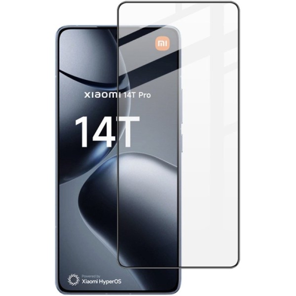 „Imak“ Tempered Glass pilnai dengiantis apsauginis ekrano stiklas 0.2 mm - juodas (Xiaomi 14T / 14T Pro)