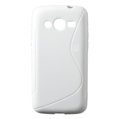 Samsung Galaxy Core LTE G386 kieto silikono tpu baltas dėklas - nugarėlė / Priedai.lt