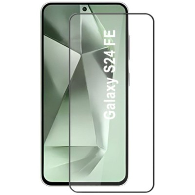 Samsung Galaxy S24 FE „Mocolo“ 2.5D 9H Tempered Glass sustiprintos apsaugos juodas pilnai dengiantis apsauginis ekrano stiklas 0