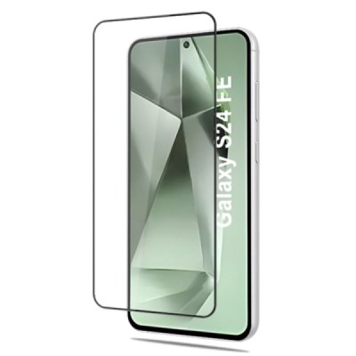 Samsung Galaxy S24 FE "Mocolo" 2.5D Tempered Glass melns ekrāna aizsargstikls | Vacins.lv