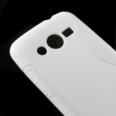 Samsung Galaxy Core LTE G386 kieto silikono tpu baltas dėklas - nugarėlė / Priedai.lt