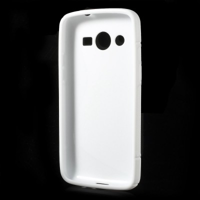 Samsung Galaxy Core LTE G386 kieto silikono tpu baltas dėklas - nugarėlė / Priedai.lt