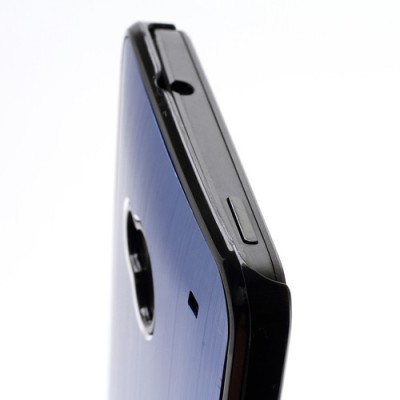 Šlifuoto metalo HTC One M7 mėlynas dėklas (Dėkliukas) / Priedai.lt