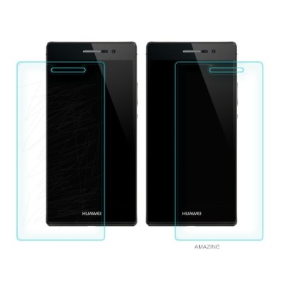 Huawei Ascend P7 apsauginės skaidrios ekrano ir nugarėlės plėvelės / Priedai.lt