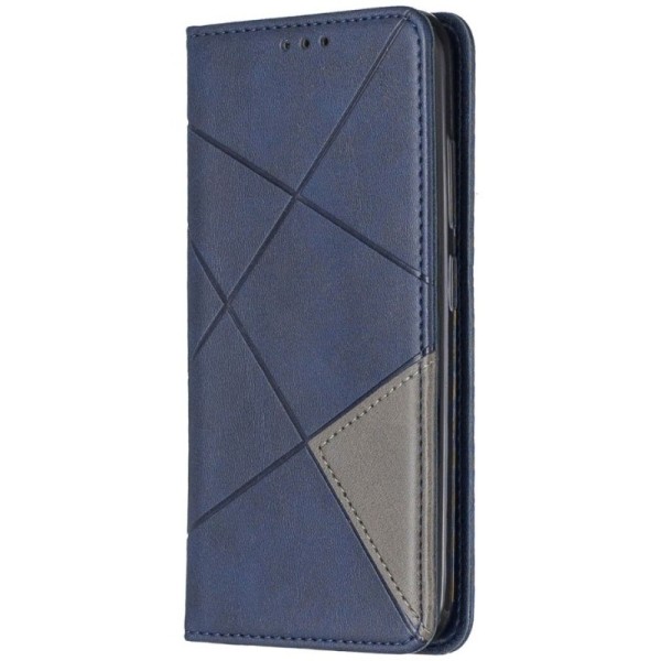 „Binfen“ Geometric atvēramais maciņš - zils (Nokia 2.2)