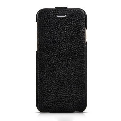 Greznais „HOCO“ Duke sērijas ādas atvērams melns Apple iPhone 6 (6s) futrālis / Vacins.lv