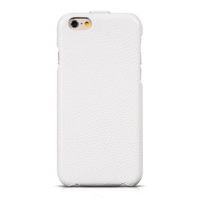 Greznais „HOCO“ Duke sērijas ādas atvērams balts Apple iPhone 6 (6s) futrālis / Vacins.lv