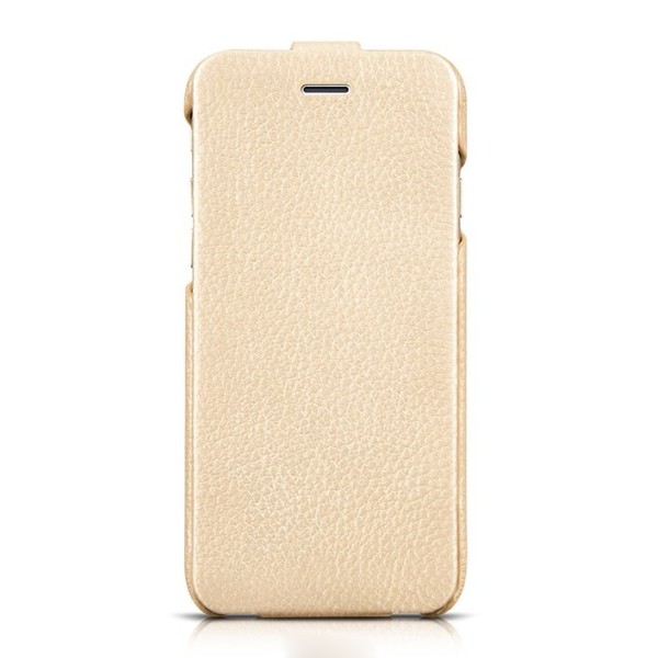 „HOCO“ Duke vertikaliai atverčiamas dėklas - šampaninis (iPhone 6 / 6s)