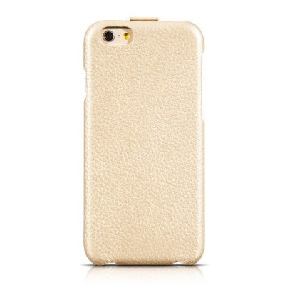 Prabangus „HOCO“ Duke serijos odinis vertikaliai atverčiamas šampaninis Apple iPhone 6 (6s) dėklas / Priedai.lt