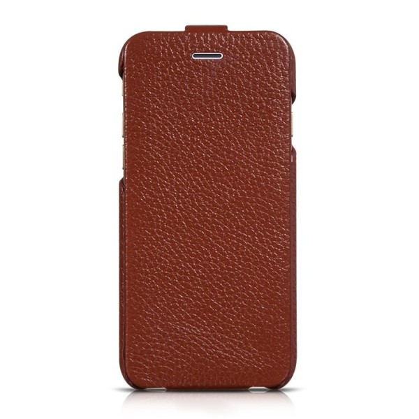 „HOCO“ Duke vertikaliai atverčiamas dėklas - rudas (iPhone 6 / 6s)