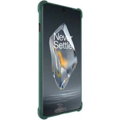 OnePlus 12R 5G (Ace 3) "Imak" pastiprinātas aizsardzības cieta silikona (TPU) zaļš vāciņš | Vacins.lv