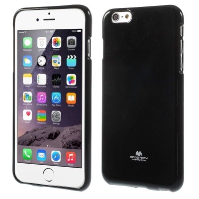 Apple iPhone 6 Plus (6s Plus) Mercury melns cieta silikona (TPU) futrālis / Vacins.lv