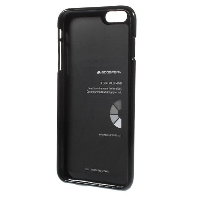 Apple iPhone 6 Plus (6s Plus) juodas Mercury kieto silikono (TPU) dėklas / Priedai.lt