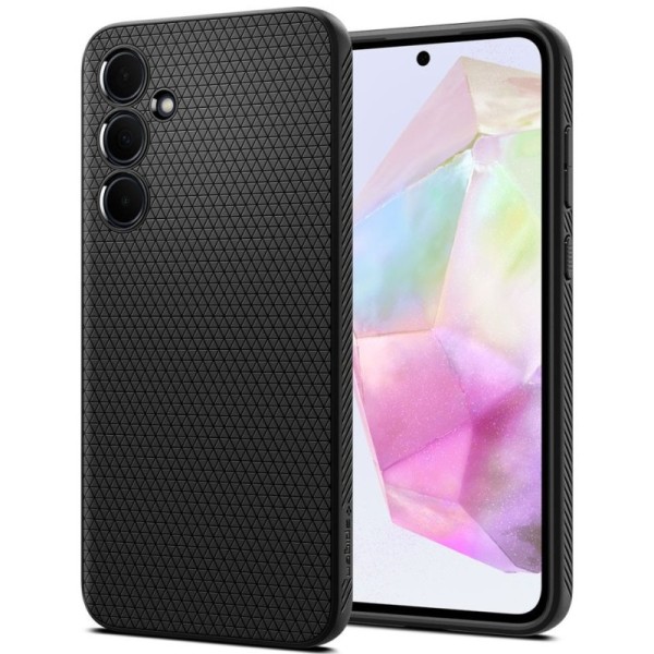 "Spigen" Liquid Air apvalks - melns (Galaxy A35)