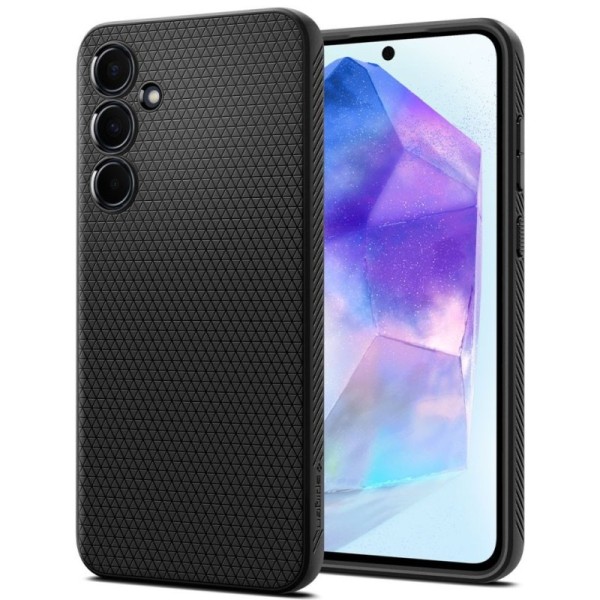 "Spigen" Liquid Air apvalks - melns (Galaxy A55)