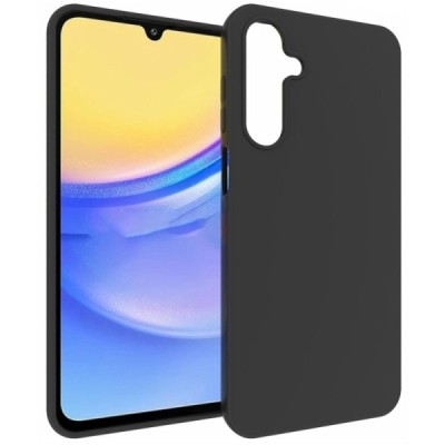 Samsung Galaxy A16 cieta silikona (TPU) melns apvalks | Vacins.lv