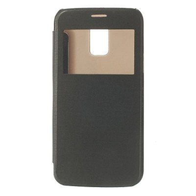 Samsung Galaxy S5 mini G800 view window atverčiamas juodas dėklas / Priedai.lt