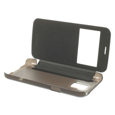 Samsung Galaxy S5 mini G800 view window atverčiamas juodas dėklas / Priedai.lt