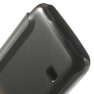 Samsung Galaxy S5 mini G800 view window atverčiamas juodas dėklas / Priedai.lt