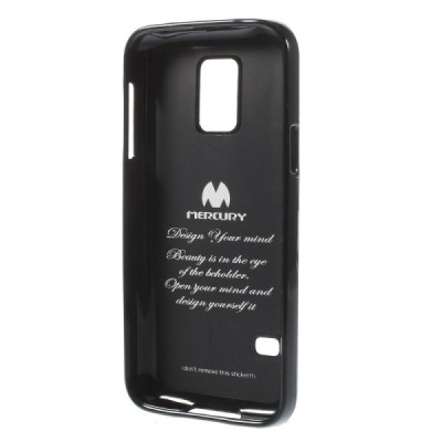 Samsung Galaxy S5 mini G800 juodas Mercury TPU kieto silikono dėklas / Priedai.lt
