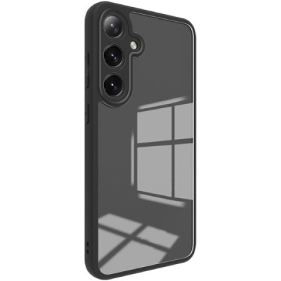 Samsung Galaxy S24 FE "Imak" cieta silikona (TPU) dzidrs (apmāles melnā) apvalks | vacins.lv