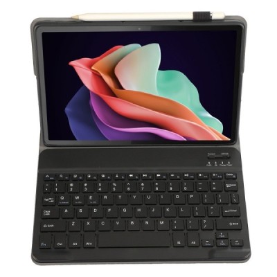 Lenovo Tab P11 11.5" Gen 2 ādas atvēramais melns futrālis ar bluetooth tastatūra | Vacins.lv
