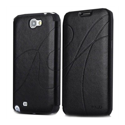„Kalaideng“ Oscar atverčiamas juodas odinis Samsung Galaxy Note N7000 dėklas / Priedai.lt