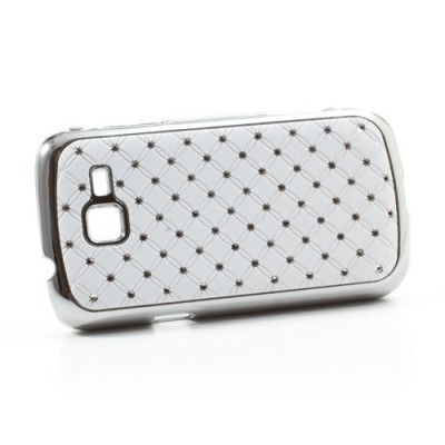 Samsung Galaxy Trend II S7570 elegants balts futrālis ar spīduļiem / Vacins.lv