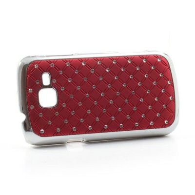 Samsung Galaxy Trend II S7570 elegants sarkans futrālis ar spīduļiem / Vacins.lv