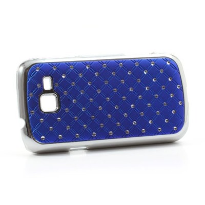 Samsung Galaxy Trend II S7570 elegantiškas tamsiai mėlynas dėklas su blizgučiais / Priedai.lt
