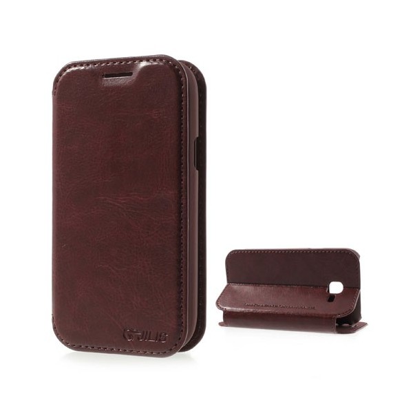 „Jilis“ atvērams futrālis - brūns (Galaxy Trend II)