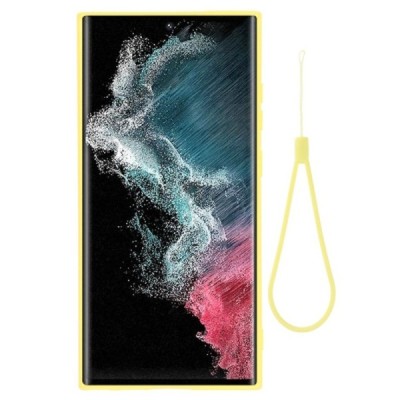 Samsung Galaxy S23 Ultra (SM-S918) Shell cieta silikona (TPU) apvalks - dzeltens | vacins.lv