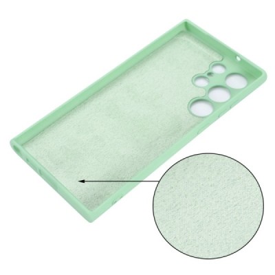 Samsung Galaxy S23 Ultra (SM-S918) Shell cieta silikona (TPU) apvalks - zaļš | Vacins.lv