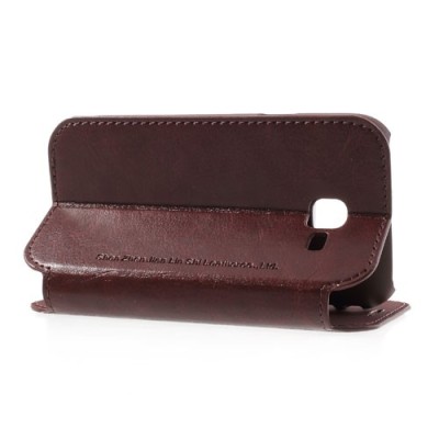 „Jilis“ atvērams ādas brūns Samsung Galaxy Trend II S7570 futrālis / Vacins.lv