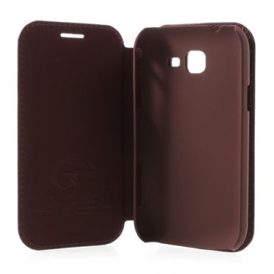 „Jilis“ atvērams ādas brūns Samsung Galaxy Trend II S7570 futrālis / Vacins.lv