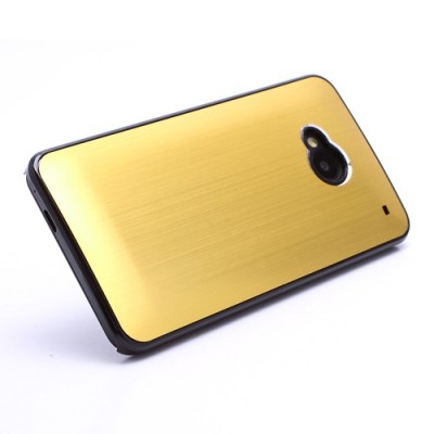 Slīpēta metāla zelts HTC One M7 apvalks / Vacins.lv