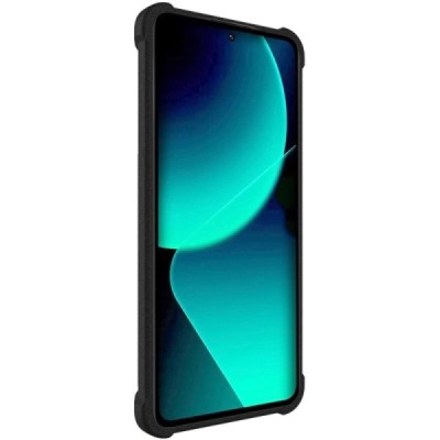Xiaomi 13T (13T Pro) Imak sustiprintos apsaugos kieto silikono TPU juodas dėklas - nugarėlė | Priedai.lt