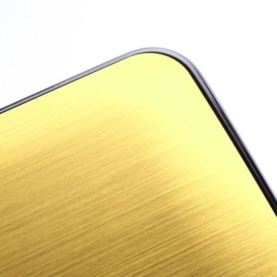 Slīpēta metāla zelts HTC One M7 apvalks / Vacins.lv