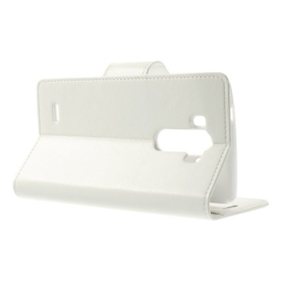 Mercury Sonata atverčiamas LG G3 baltas odinis dėklas - piniginė / Priedai.lt