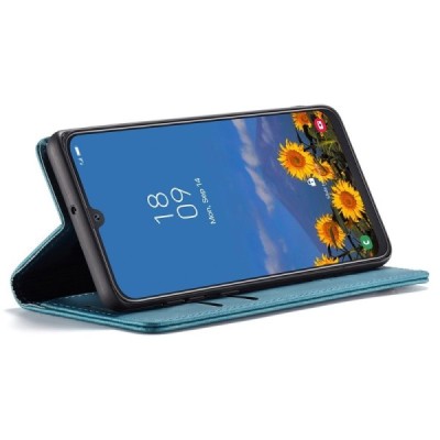 Samsung Galaxy A40 (A405F) CaseMe Retro solidus atverčiamas žalias odinis dėklas - knygutė | Priedai.lt