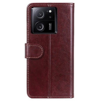 Xiaomi 13T (13T Pro) atvēramais ādas brūns maciņš (maks) | Vacins.lv