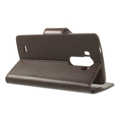 Mercury Sonata atverčiamas LG G3 rudas odinis dėklas - piniginė / Priedai.lt