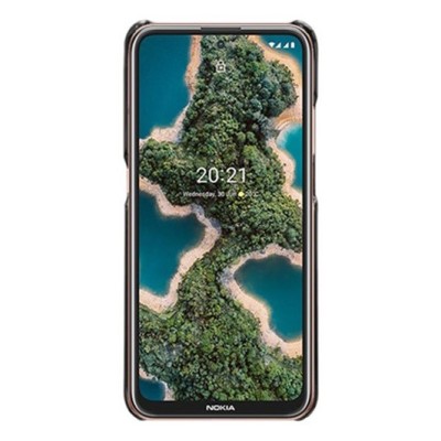 Nokia X20 (X10) melns ādas futrālis ar iebūvētu karšu turētāju | Vacins.lv