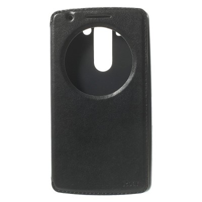 Roar Noble atverčiamas LG G3 S D722 juodas odinis dėklas / Priedai.lt