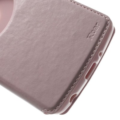 Roar Noble atverčiamas LG G3 S D722 šviesiai rožinis odinis dėklas / Priedai.lt