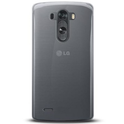 LG G3 S D722 ploniausias kieto silikono TPU skaidrus (permatomas) dėklas - nugarėlė / Priedai.lt