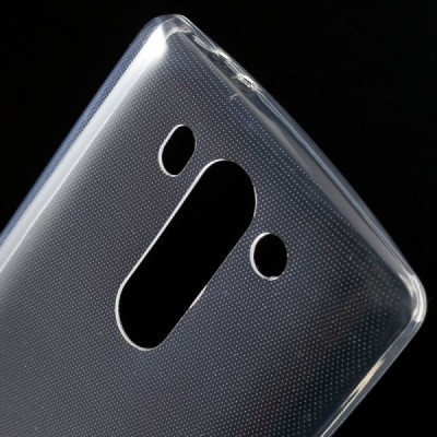 LG G3 S D722 ploniausias kieto silikono TPU skaidrus (permatomas) dėklas - nugarėlė / Priedai.lt