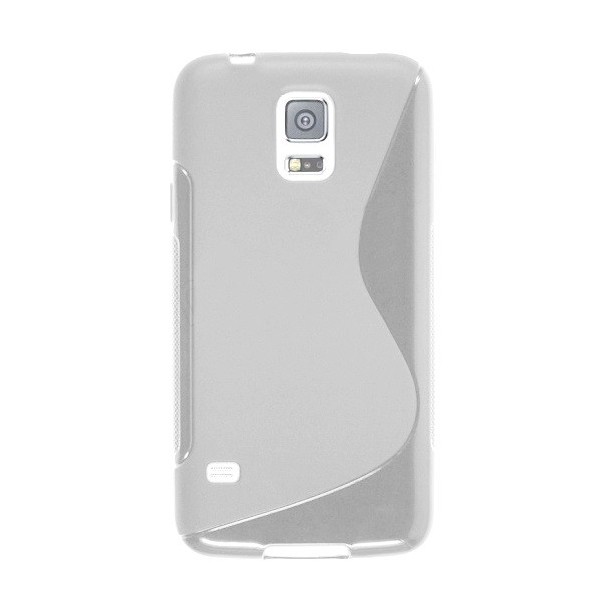 „S-Line“ cieta silikona (TPU) apvalks - dzidrs (Galaxy S5 mini)